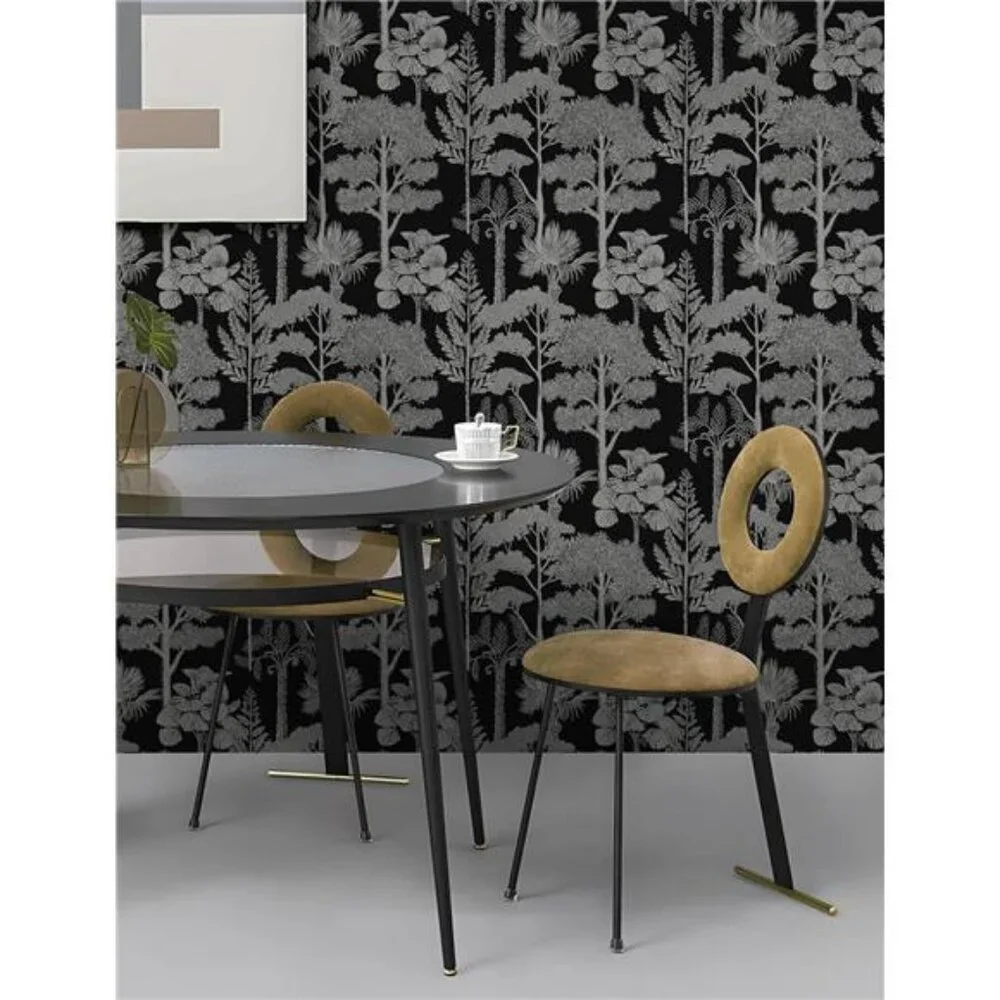 Peel and Stick Wallpaper Black Forest Contact Paper, 17.3